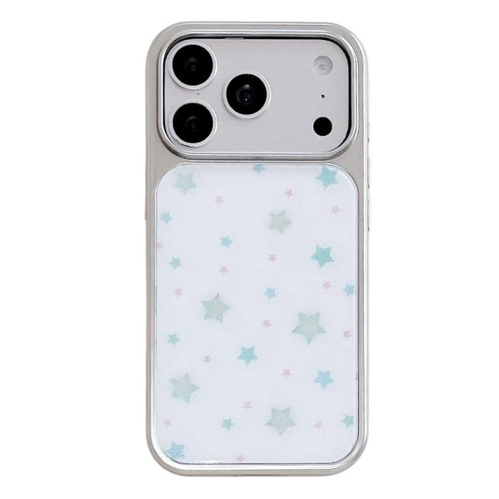 Funda para teléfono con marco plateado galvanizado y relieve brillante, For iPhone 17 Pro Max, For iPhone 17 Pro, For iPhone 17, For iPhone 16 Pro Max, For iPhone 16 Pro