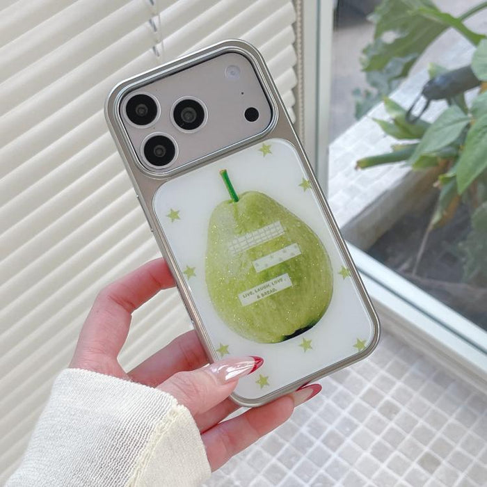 Funda para teléfono con marco plateado galvanizado y relieve brillante, For iPhone 17 Pro Max, For iPhone 17 Pro, For iPhone 17, For iPhone 16 Pro Max, For iPhone 16 Pro