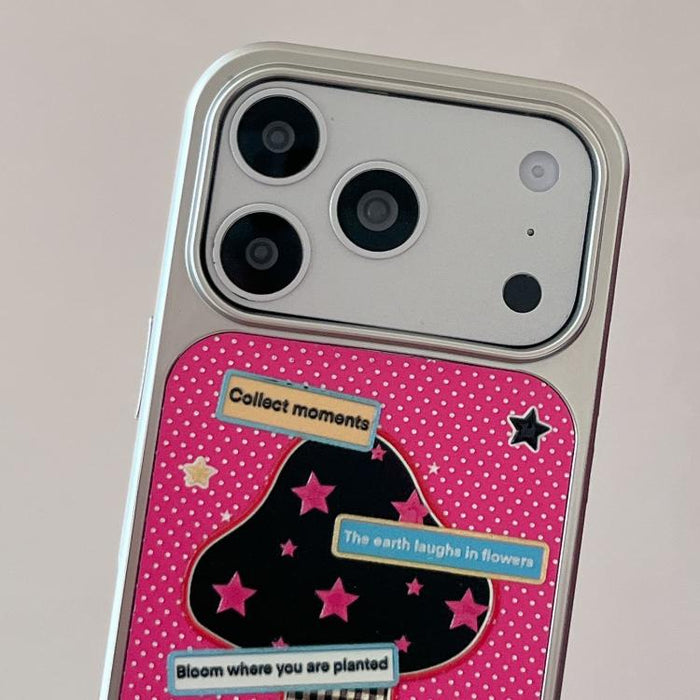 Funda para teléfono con marco plateado galvanizado y relieve brillante, For iPhone 16, For iPhone 15 Pro Max, For iPhone 15 Pro, For iPhone 15, For iPhone 13 / 14