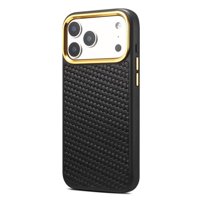 Funda para teléfono Denior A26+1 con textura de sarga tejida en cuero., For iPhone 17 Pro Max, For iPhone 17 Pro, For iPhone 16 Pro Max, For iPhone 16 Pro, For iPhone 15 Pro Max, For iPhone 15 Pro