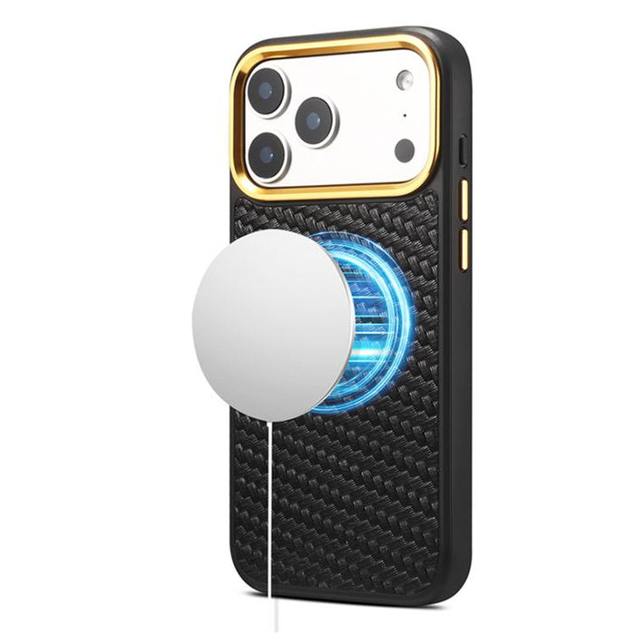 Funda para teléfono Denior A26+1 con textura de sarga tejida en cuero., For iPhone 17 Pro Max, For iPhone 17 Pro, For iPhone 16 Pro Max, For iPhone 16 Pro, For iPhone 15 Pro Max, For iPhone 15 Pro
