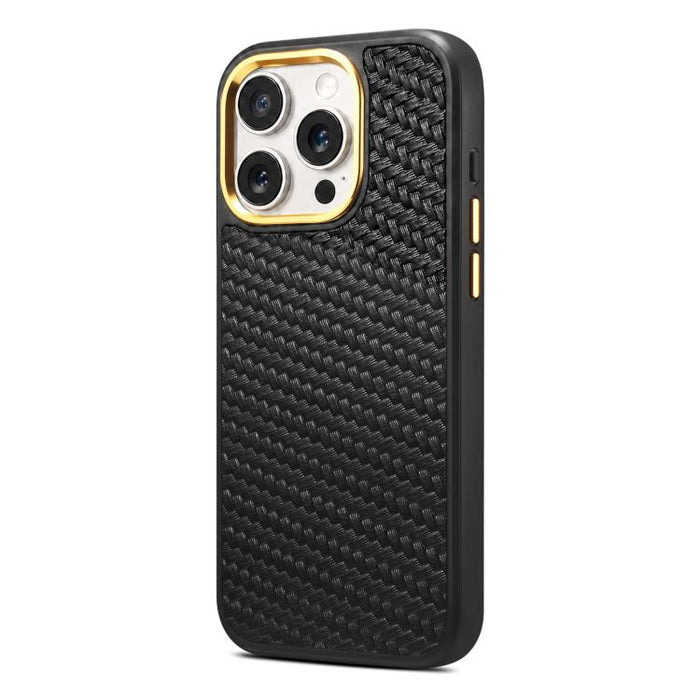Funda para teléfono Denior A26+1 con textura de sarga tejida en cuero., For iPhone 17 Pro Max, For iPhone 17 Pro, For iPhone 16 Pro Max, For iPhone 16 Pro, For iPhone 15 Pro Max, For iPhone 15 Pro