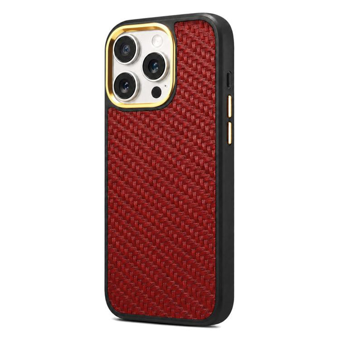 Funda para teléfono Denior A26+1 con textura de sarga tejida en cuero., For iPhone 17 Pro Max, For iPhone 17 Pro, For iPhone 16 Pro Max, For iPhone 16 Pro, For iPhone 15 Pro Max, For iPhone 15 Pro