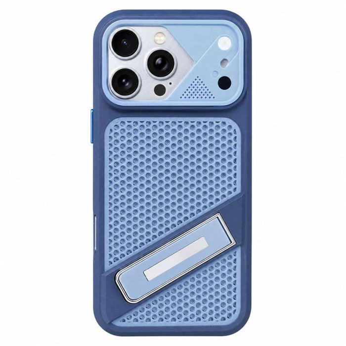 Funda para teléfono Ice Peak con soporte invisible de silicona líquida refrigerante, For iPhone 12 Pro Max, For iPhone 12 Pro, For iPhone 11 Pro Max, For iPhone 11, For iPhone 11 Pro