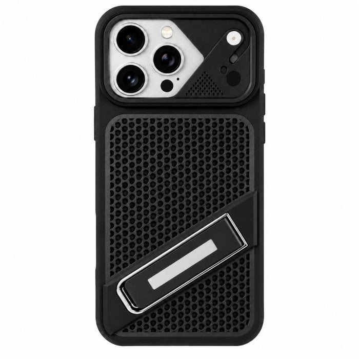 Funda para teléfono Ice Peak con soporte invisible de silicona líquida refrigerante, For iPhone 12 Pro Max, For iPhone 12 Pro, For iPhone 11 Pro Max, For iPhone 11, For iPhone 11 Pro
