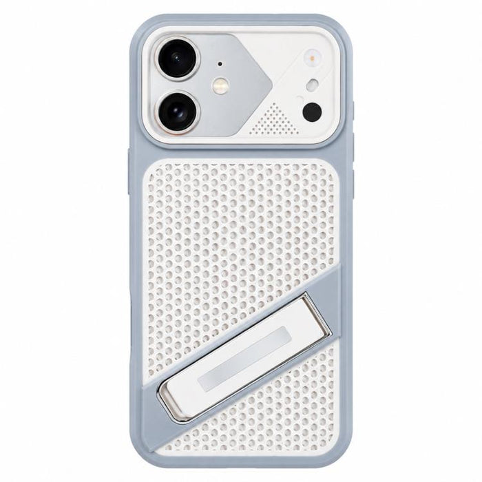 Funda para teléfono Ice Peak con soporte invisible de silicona líquida refrigerante, For iPhone 12 Pro Max, For iPhone 12 Pro, For iPhone 11 Pro Max, For iPhone 11, For iPhone 11 Pro