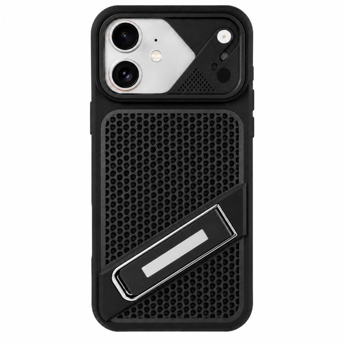 Funda para teléfono Ice Peak con soporte invisible de silicona líquida refrigerante, For iPhone 12 Pro Max, For iPhone 12 Pro, For iPhone 11 Pro Max, For iPhone 11, For iPhone 11 Pro