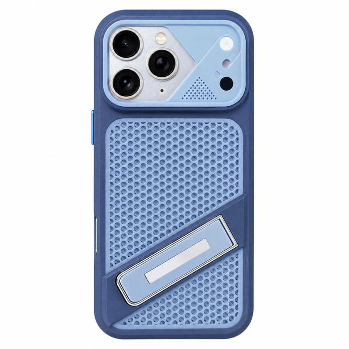 Funda para teléfono Ice Peak con soporte invisible de silicona líquida refrigerante, For iPhone 12 Pro Max, For iPhone 12 Pro, For iPhone 11 Pro Max, For iPhone 11, For iPhone 11 Pro