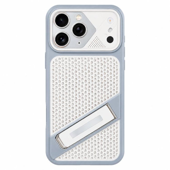 Funda para teléfono Ice Peak con soporte invisible de silicona líquida refrigerante, For iPhone 12 Pro Max, For iPhone 12 Pro, For iPhone 11 Pro Max, For iPhone 11, For iPhone 11 Pro