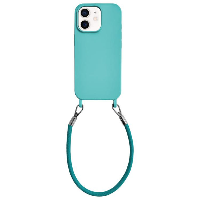 Funda de silicona a prueba de golpes con presillas integradas para cordón y cordón de mano de cuero., For iPhone 12, For iPhone 12 Pro Max, For iPhone 12 Pro, For iPhone 11