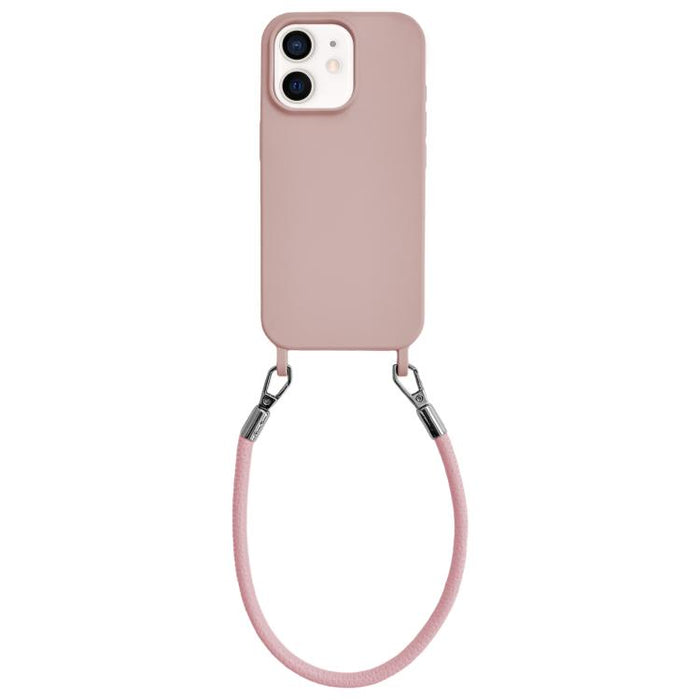 Funda de silicona a prueba de golpes con presillas integradas para cordón y cordón de mano de cuero., For iPhone 12, For iPhone 12 Pro Max, For iPhone 12 Pro, For iPhone 11