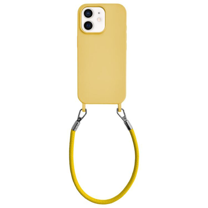 Funda de silicona a prueba de golpes con presillas integradas para cordón y cordón de mano de cuero., For iPhone 12, For iPhone 12 Pro Max, For iPhone 12 Pro, For iPhone 11