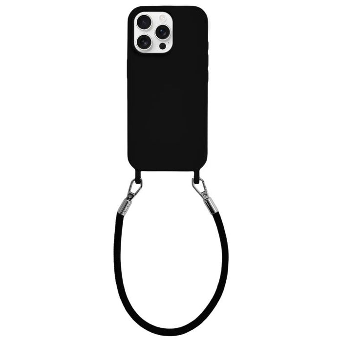 Funda de silicona a prueba de golpes con presillas integradas para cordón y cordón de mano de cuero., For iPhone 12, For iPhone 12 Pro Max, For iPhone 12 Pro, For iPhone 11