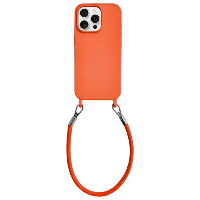 Funda de silicona a prueba de golpes con presillas integradas para cordón y cordón de mano de cuero., For iPhone 12, For iPhone 12 Pro Max, For iPhone 12 Pro, For iPhone 11
