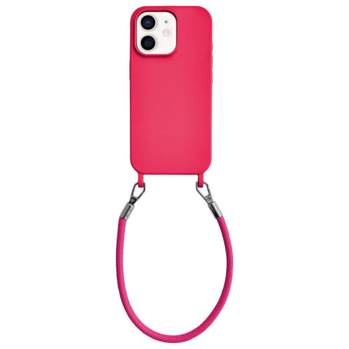 Funda de silicona a prueba de golpes con presillas integradas para cordón y cordón de mano de cuero., For iPhone 12, For iPhone 12 Pro Max, For iPhone 12 Pro, For iPhone 11