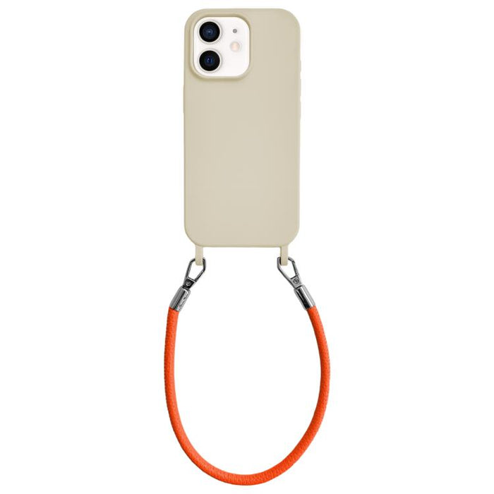 Funda de silicona a prueba de golpes con presillas integradas para cordón y cordón de mano de cuero., For iPhone 12, For iPhone 12 Pro Max, For iPhone 12 Pro, For iPhone 11