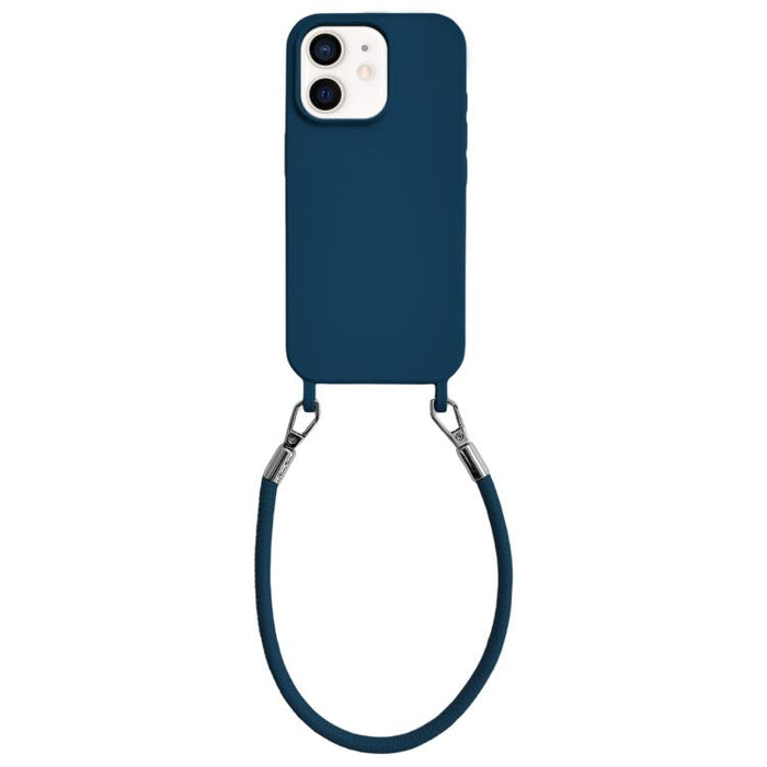 Funda de silicona a prueba de golpes con presillas integradas para cordón y cordón de mano de cuero., For iPhone 12, For iPhone 12 Pro Max, For iPhone 12 Pro, For iPhone 11