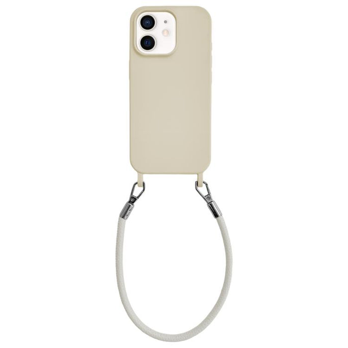 Funda de silicona a prueba de golpes con presillas integradas para cordón y cordón de mano de cuero., For iPhone 12, For iPhone 12 Pro Max, For iPhone 12 Pro, For iPhone 11