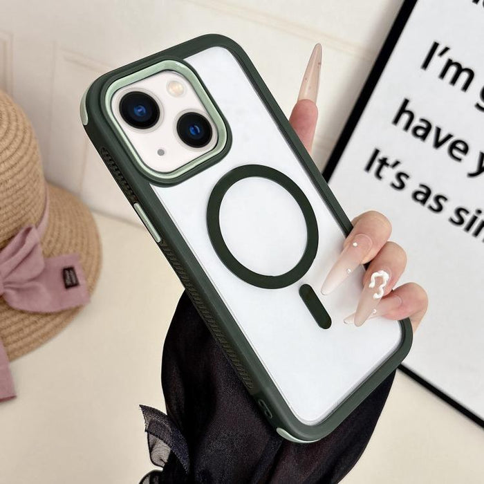 Funda para teléfono magnética antideslizante 3 en 1, genial., For iPhone 13, For iPhone 12, For iPhone 12 Pro Max, For iPhone 12 Pro, For iPhone 11 Pro Max, For iPhone 11