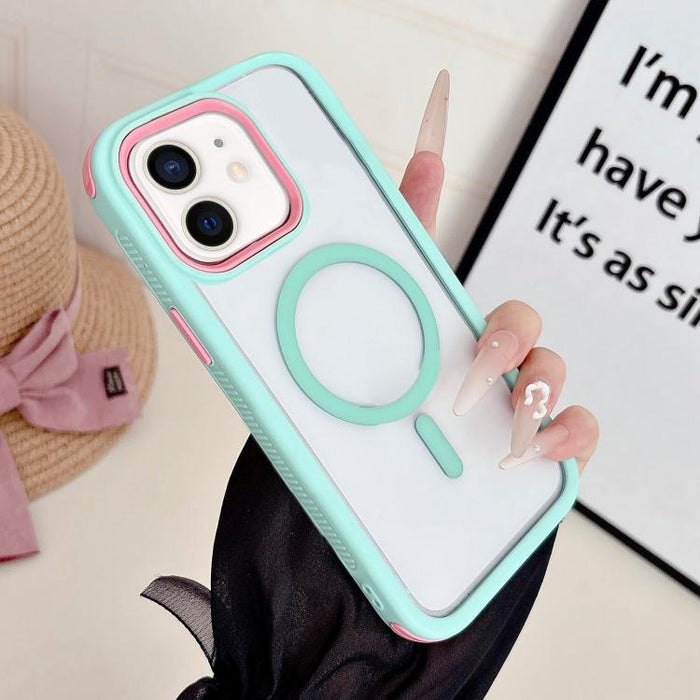 Funda para teléfono magnética antideslizante 3 en 1, genial., For iPhone 13, For iPhone 12, For iPhone 12 Pro Max, For iPhone 12 Pro, For iPhone 11 Pro Max, For iPhone 11