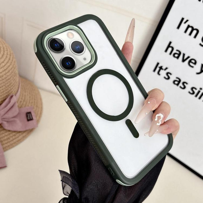 Funda para teléfono magnética antideslizante 3 en 1, genial., For iPhone 13, For iPhone 12, For iPhone 12 Pro Max, For iPhone 12 Pro, For iPhone 11 Pro Max, For iPhone 11