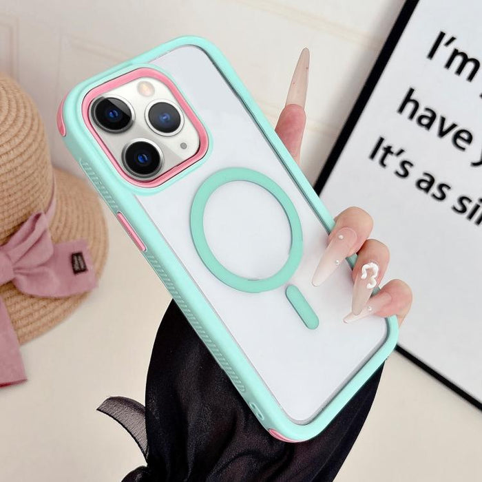 Funda para teléfono magnética antideslizante 3 en 1, genial., For iPhone 13, For iPhone 12, For iPhone 12 Pro Max, For iPhone 12 Pro, For iPhone 11 Pro Max, For iPhone 11
