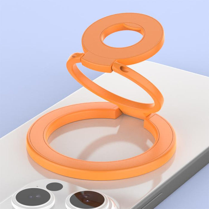 Soporte magnético para teléfono con hebilla de anillo y diseño tricolor de rotación de 360 grados