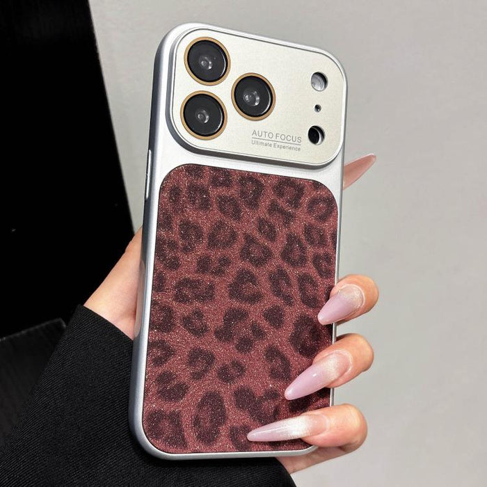 Funda para teléfono con estampado de leopardo brillante y ventana grande que cubre toda la funda, For iPhone 17 Pro Max, For iPhone 17 Pro, For iPhone 17, For iPhone Air, For iPhone 16 Pro Max, For iPhone 16 Pro, For iPhone 16 Plus, For iPhone 16      ...