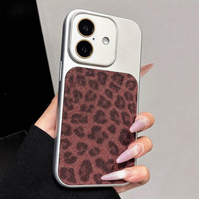 Funda para teléfono con estampado de leopardo brillante y ventana grande que cubre toda la funda, For iPhone 17 Pro Max, For iPhone 17 Pro, For iPhone 17, For iPhone Air, For iPhone 16 Pro Max, For iPhone 16 Pro, For iPhone 16 Plus, For iPhone 16      ...