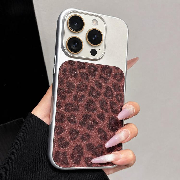 Funda para teléfono con estampado de leopardo brillante y ventana grande que cubre toda la funda, For iPhone 17 Pro Max, For iPhone 17 Pro, For iPhone 17, For iPhone Air, For iPhone 16 Pro Max, For iPhone 16 Pro, For iPhone 16 Plus, For iPhone 16      ...