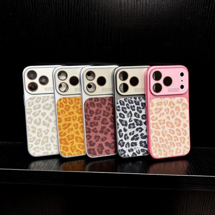 Funda para teléfono con estampado de leopardo brillante y ventana grande que cubre toda la funda, For iPhone 17 Pro Max, For iPhone 17 Pro, For iPhone 17, For iPhone Air, For iPhone 16 Pro Max, For iPhone 16 Pro, For iPhone 16 Plus, For iPhone 16      ...