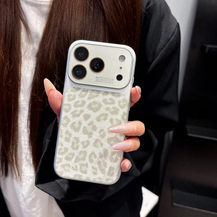 Funda para teléfono con estampado de leopardo brillante y ventana grande que cubre toda la funda, For iPhone 17 Pro Max, For iPhone 17 Pro, For iPhone 17, For iPhone Air, For iPhone 16 Pro Max, For iPhone 16 Pro, For iPhone 16 Plus, For iPhone 16      ...