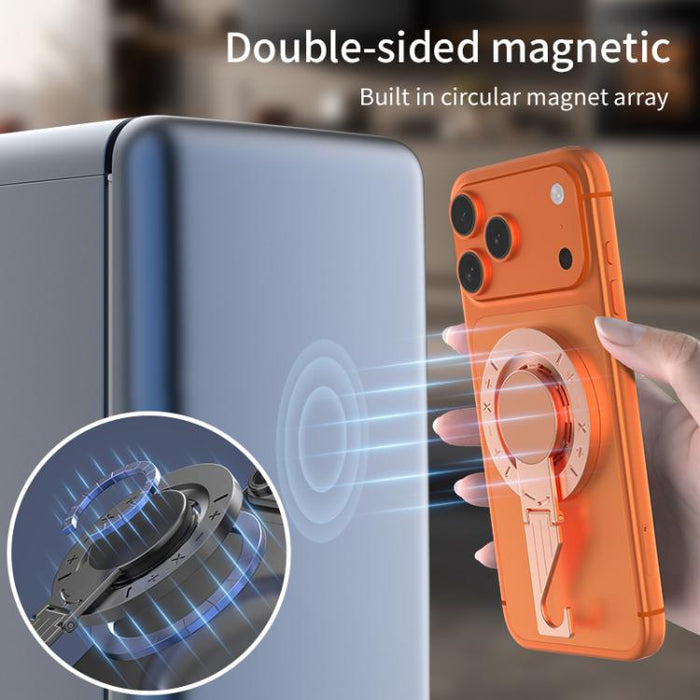 Soporte magnético multifuncional de doble cara para teléfono con gancho de escritorio