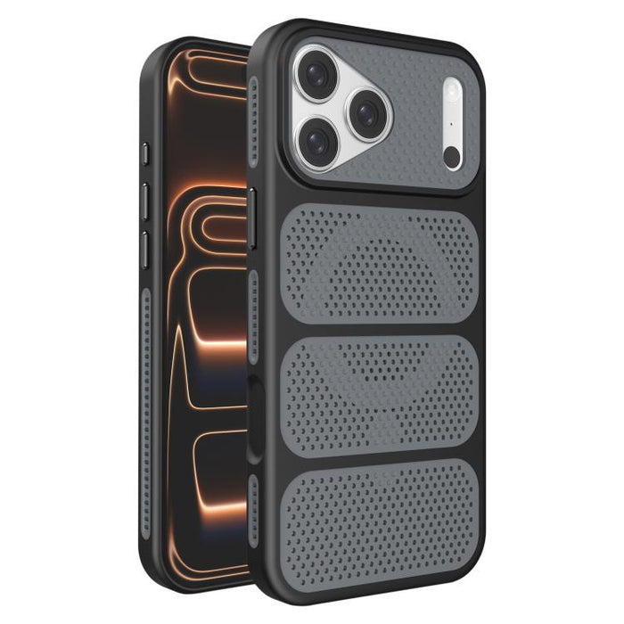 Funda para teléfono híbrida magnética de PC TPU con diseño de refrigeración hueca, For iPhone 17 Pro Max, For iPhone 17 Pro, For iPhone 17, For iPhone 16 Pro Max, For iPhone 16 Pro, For iPhone 16 Plus, For iPhone 16, For iPhone 15 Pro Max              ...