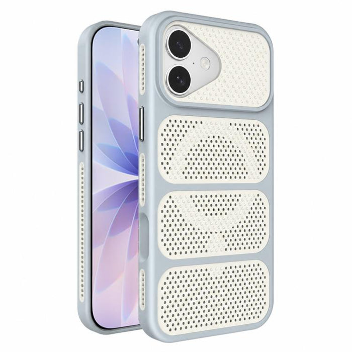 Funda para teléfono híbrida magnética de PC TPU con diseño de refrigeración hueca, For iPhone 17 Pro Max, For iPhone 17 Pro, For iPhone 17, For iPhone 16 Pro Max, For iPhone 16 Pro, For iPhone 16 Plus, For iPhone 16, For iPhone 15 Pro Max              ...