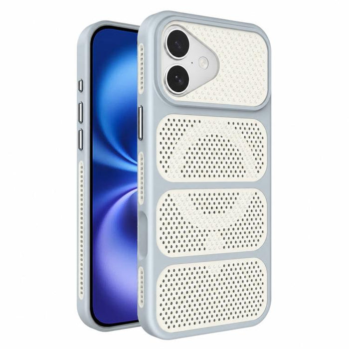 Funda para teléfono híbrida magnética de PC TPU con diseño de refrigeración hueca, For iPhone 17 Pro Max, For iPhone 17 Pro, For iPhone 17, For iPhone 16 Pro Max, For iPhone 16 Pro, For iPhone 16 Plus, For iPhone 16, For iPhone 15 Pro Max              ...