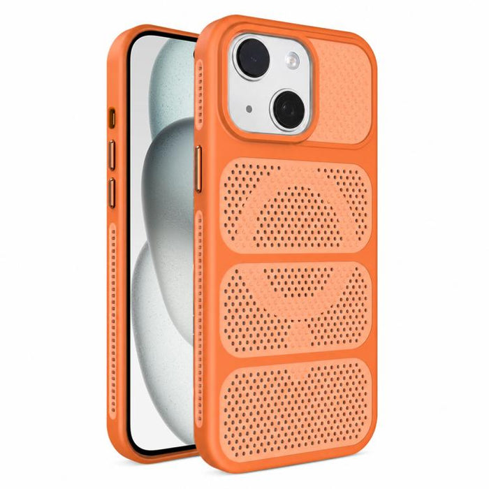 Funda para teléfono híbrida magnética de PC TPU con diseño de refrigeración hueca, For iPhone 17 Pro Max, For iPhone 17 Pro, For iPhone 17, For iPhone 16 Pro Max, For iPhone 16 Pro, For iPhone 16 Plus, For iPhone 16, For iPhone 15 Pro Max              ...