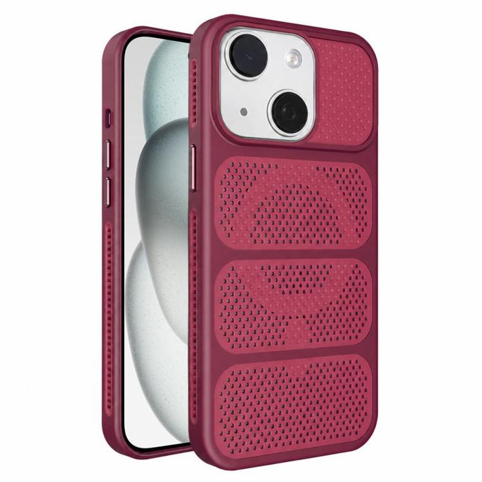 Funda para teléfono híbrida magnética de PC TPU con diseño de refrigeración hueca, For iPhone 17 Pro Max, For iPhone 17 Pro, For iPhone 17, For iPhone 16 Pro Max, For iPhone 16 Pro, For iPhone 16 Plus, For iPhone 16, For iPhone 15 Pro Max              ...