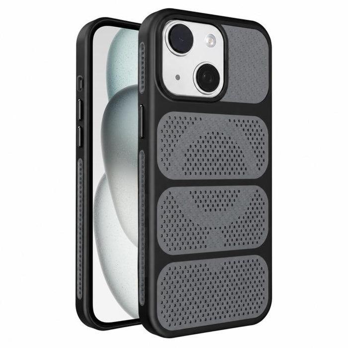 Funda para teléfono híbrida magnética de PC TPU con diseño de refrigeración hueca, For iPhone 17 Pro Max, For iPhone 17 Pro, For iPhone 17, For iPhone 16 Pro Max, For iPhone 16 Pro, For iPhone 16 Plus, For iPhone 16, For iPhone 15 Pro Max              ...