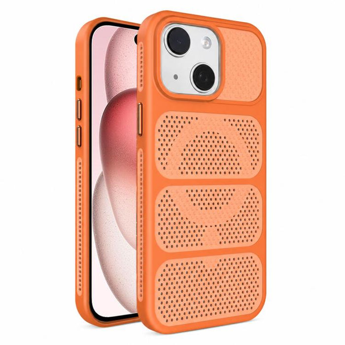 Funda para teléfono híbrida magnética de PC TPU con diseño de refrigeración hueca, For iPhone 17 Pro Max, For iPhone 17 Pro, For iPhone 17, For iPhone 16 Pro Max, For iPhone 16 Pro, For iPhone 16 Plus, For iPhone 16, For iPhone 15 Pro Max              ...