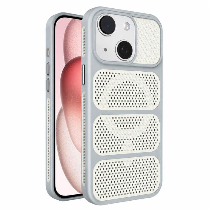 Funda para teléfono híbrida magnética de PC TPU con diseño de refrigeración hueca, For iPhone 17 Pro Max, For iPhone 17 Pro, For iPhone 17, For iPhone 16 Pro Max, For iPhone 16 Pro, For iPhone 16 Plus, For iPhone 16, For iPhone 15 Pro Max              ...