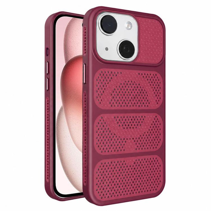 Funda para teléfono híbrida magnética de PC TPU con diseño de refrigeración hueca, For iPhone 17 Pro Max, For iPhone 17 Pro, For iPhone 17, For iPhone 16 Pro Max, For iPhone 16 Pro, For iPhone 16 Plus, For iPhone 16, For iPhone 15 Pro Max              ...