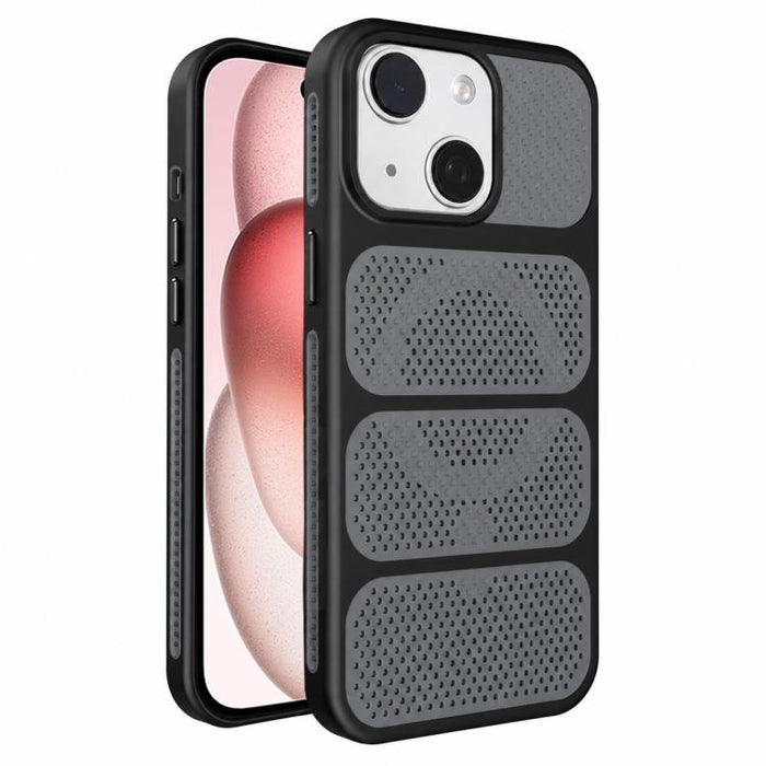Funda para teléfono híbrida magnética de PC TPU con diseño de refrigeración hueca, For iPhone 17 Pro Max, For iPhone 17 Pro, For iPhone 17, For iPhone 16 Pro Max, For iPhone 16 Pro, For iPhone 16 Plus, For iPhone 16, For iPhone 15 Pro Max              ...