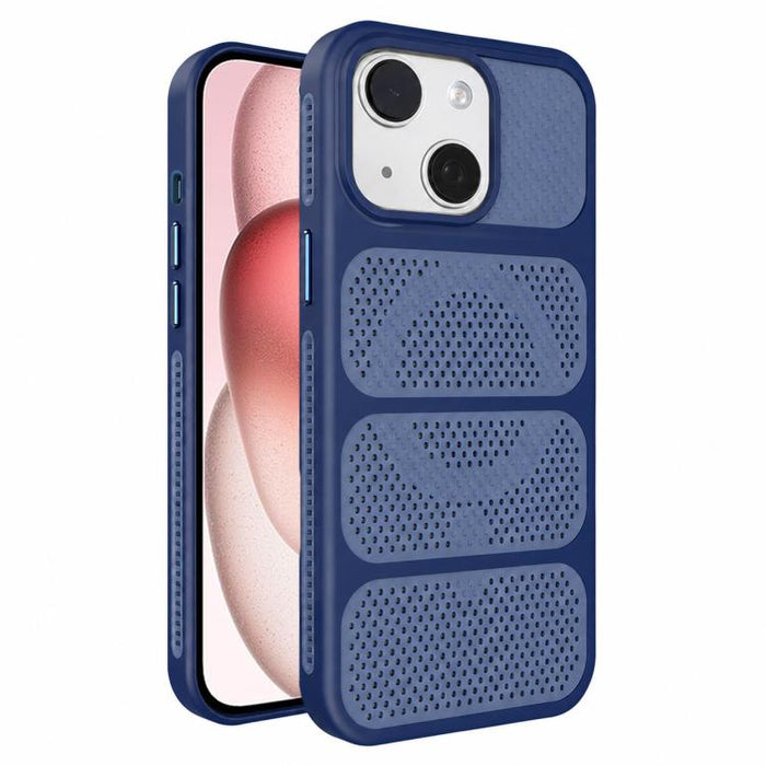 Funda para teléfono híbrida magnética de PC TPU con diseño de refrigeración hueca, For iPhone 17 Pro Max, For iPhone 17 Pro, For iPhone 17, For iPhone 16 Pro Max, For iPhone 16 Pro, For iPhone 16 Plus, For iPhone 16, For iPhone 15 Pro Max              ...