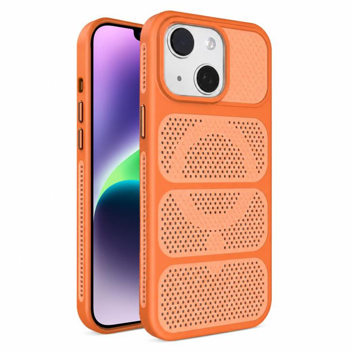 Funda para teléfono híbrida magnética de PC TPU con diseño de refrigeración hueca, For iPhone 17 Pro Max, For iPhone 17 Pro, For iPhone 17, For iPhone 16 Pro Max, For iPhone 16 Pro, For iPhone 16 Plus, For iPhone 16, For iPhone 15 Pro Max              ...