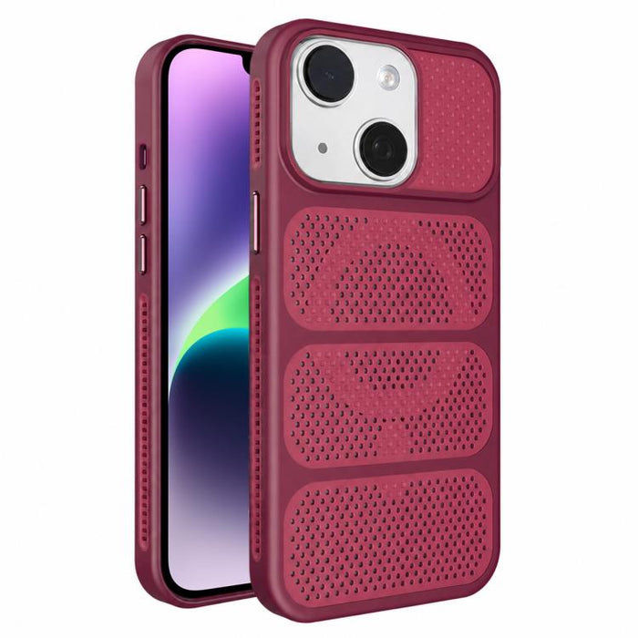 Funda para teléfono híbrida magnética de PC TPU con diseño de refrigeración hueca, For iPhone 17 Pro Max, For iPhone 17 Pro, For iPhone 17, For iPhone 16 Pro Max, For iPhone 16 Pro, For iPhone 16 Plus, For iPhone 16, For iPhone 15 Pro Max              ...