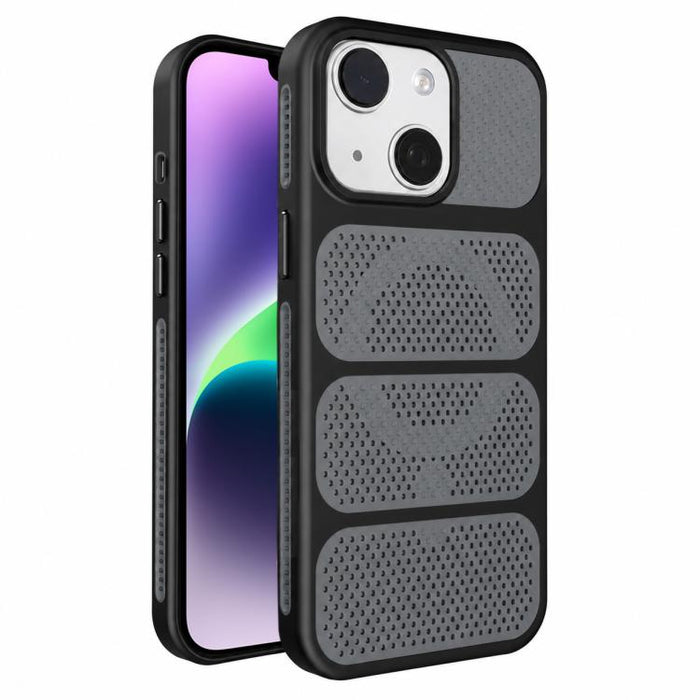 Funda para teléfono híbrida magnética de PC TPU con diseño de refrigeración hueca, For iPhone 17 Pro Max, For iPhone 17 Pro, For iPhone 17, For iPhone 16 Pro Max, For iPhone 16 Pro, For iPhone 16 Plus, For iPhone 16, For iPhone 15 Pro Max              ...
