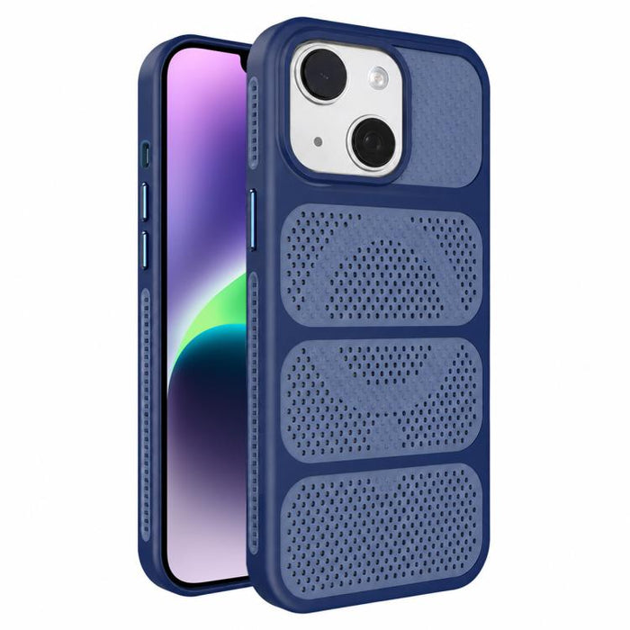 Funda para teléfono híbrida magnética de PC TPU con diseño de refrigeración hueca, For iPhone 17 Pro Max, For iPhone 17 Pro, For iPhone 17, For iPhone 16 Pro Max, For iPhone 16 Pro, For iPhone 16 Plus, For iPhone 16, For iPhone 15 Pro Max              ...