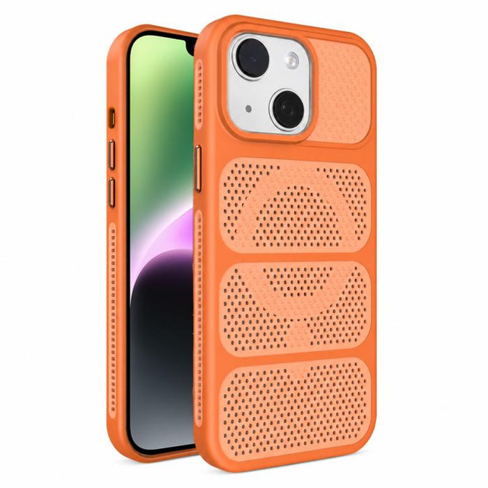 Funda para teléfono híbrida magnética de PC TPU con diseño de refrigeración hueca, For iPhone 17 Pro Max, For iPhone 17 Pro, For iPhone 17, For iPhone 16 Pro Max, For iPhone 16 Pro, For iPhone 16 Plus, For iPhone 16, For iPhone 15 Pro Max              ...