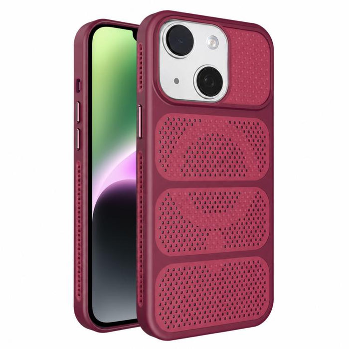 Funda para teléfono híbrida magnética de PC TPU con diseño de refrigeración hueca, For iPhone 17 Pro Max, For iPhone 17 Pro, For iPhone 17, For iPhone 16 Pro Max, For iPhone 16 Pro, For iPhone 16 Plus, For iPhone 16, For iPhone 15 Pro Max              ...